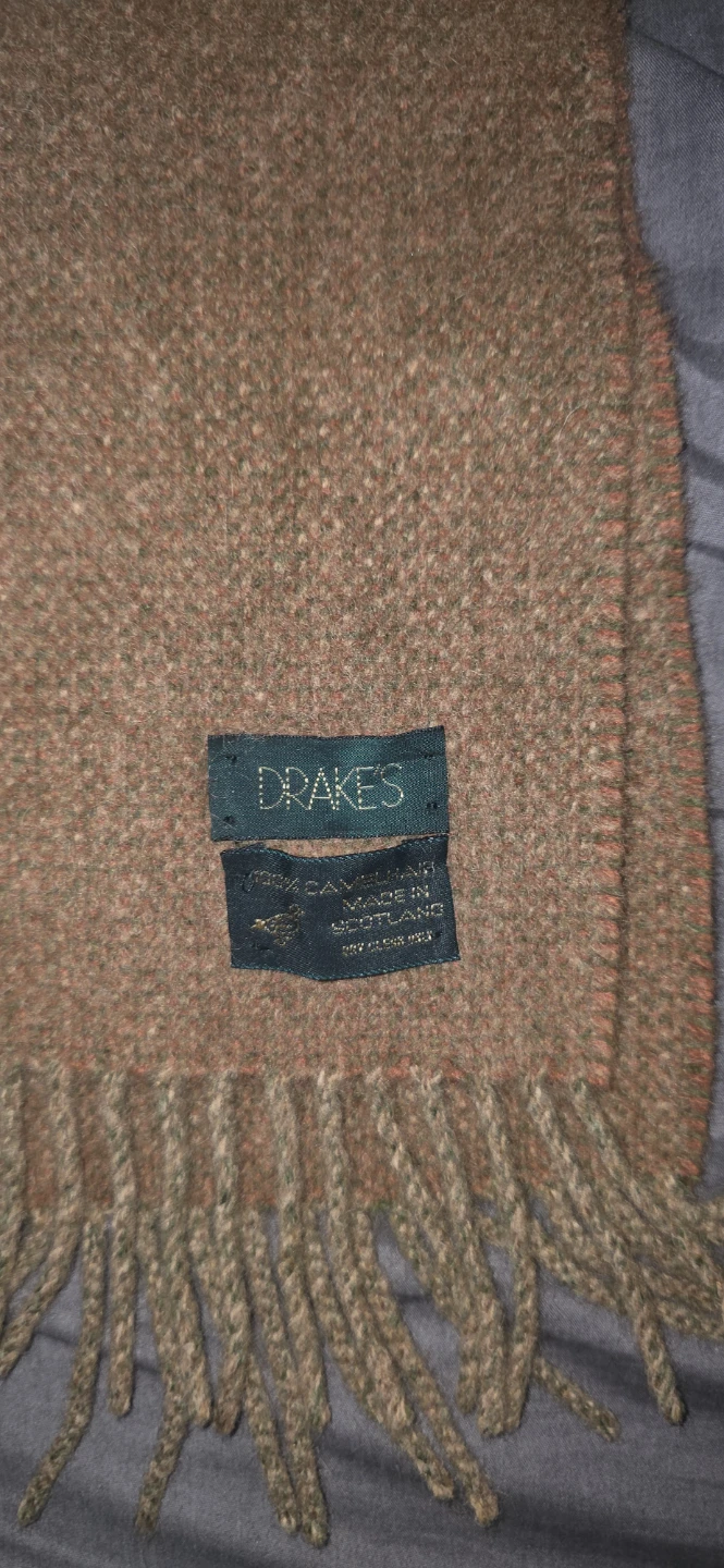 Vintage Drake's London Camel Hair Scarf - photo 3