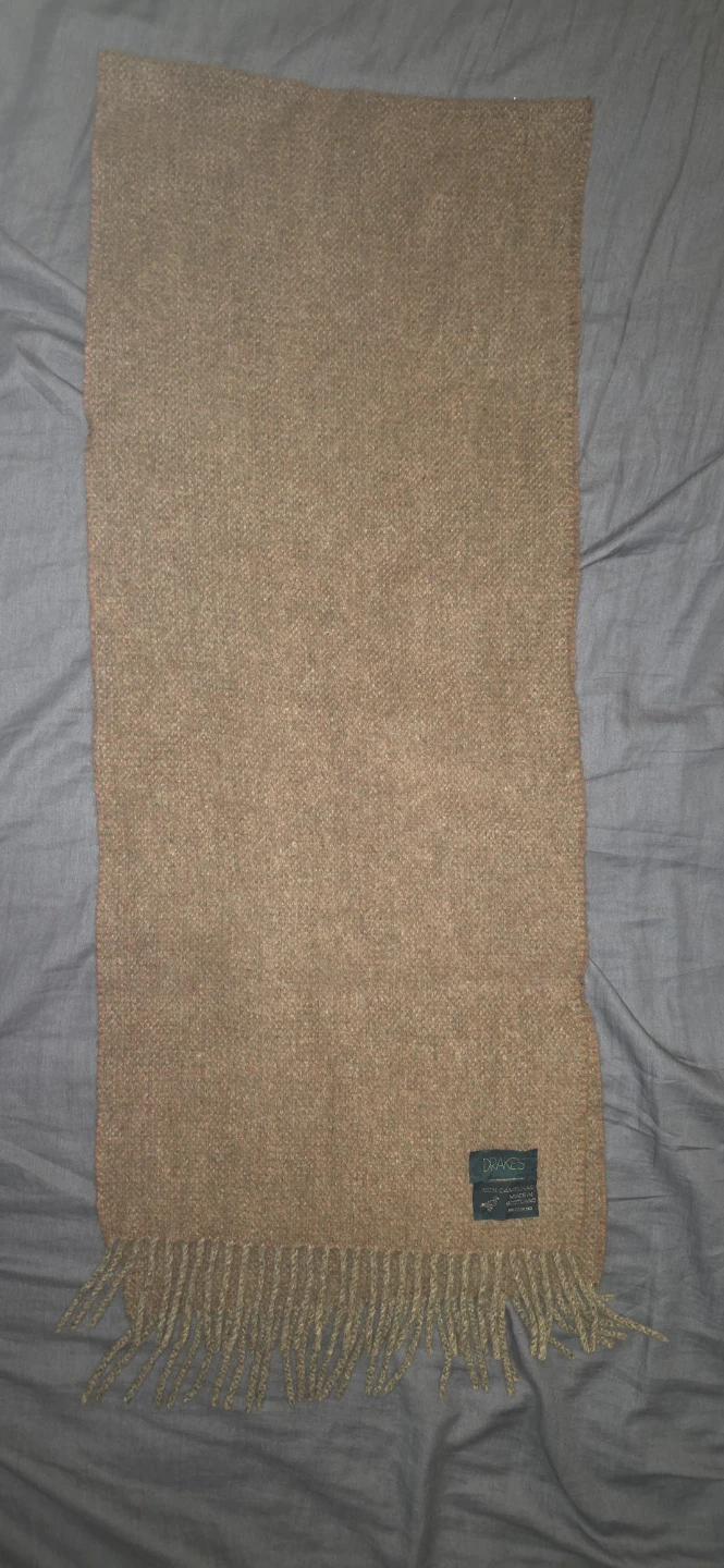 Vintage Drake's London Camel Hair Scarf - photo 4