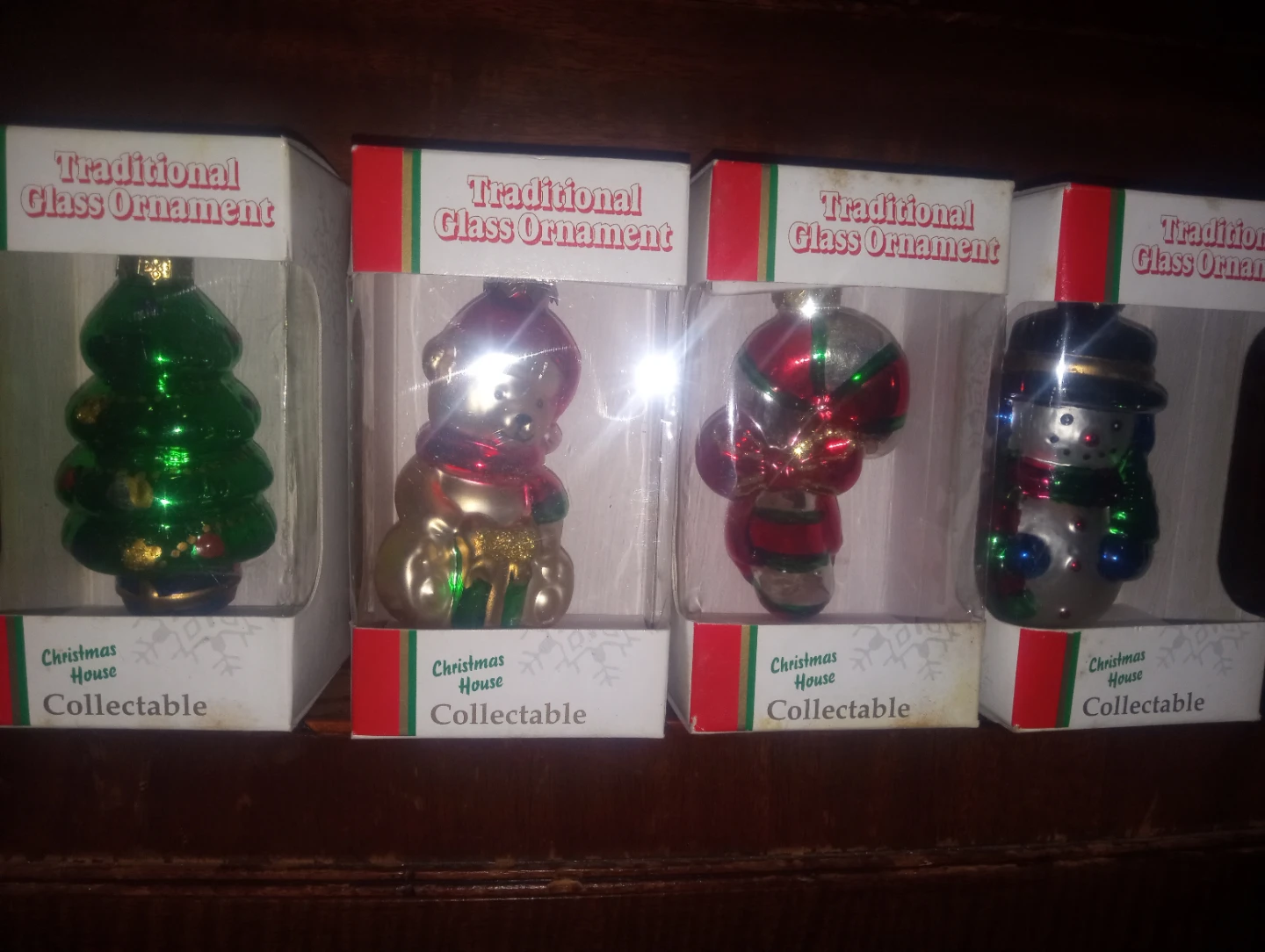 Christmas House Collectable Traditional Glass Ornaments (4)