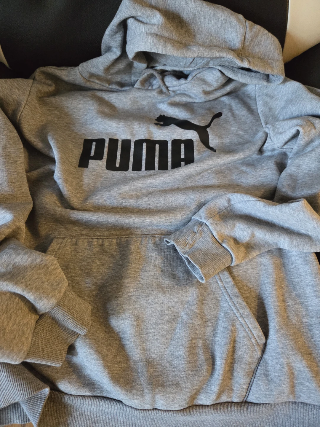 Puma Grey Hoodie - Size L