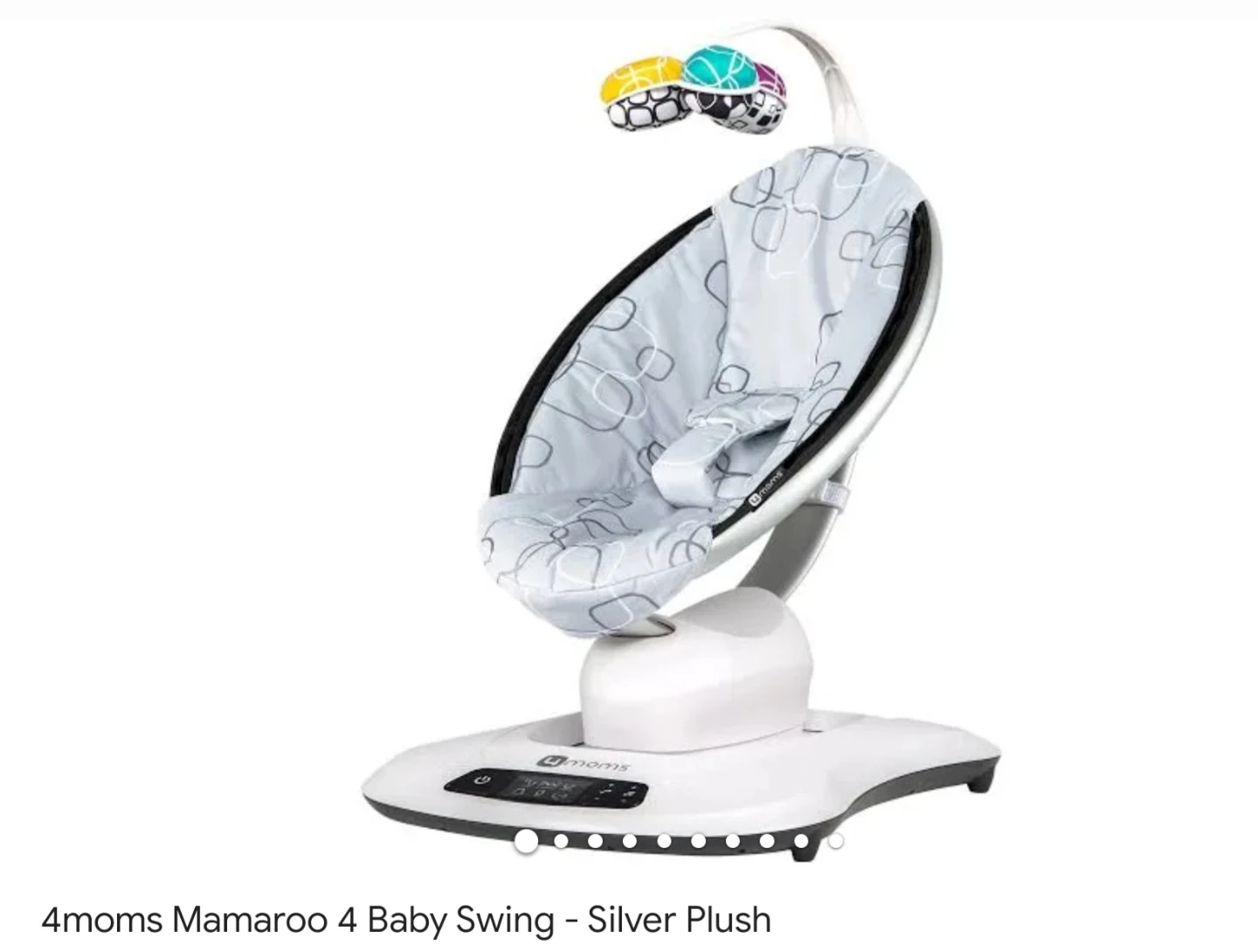 4moms Mamaroos 4 Baby Swing - Silver Plush