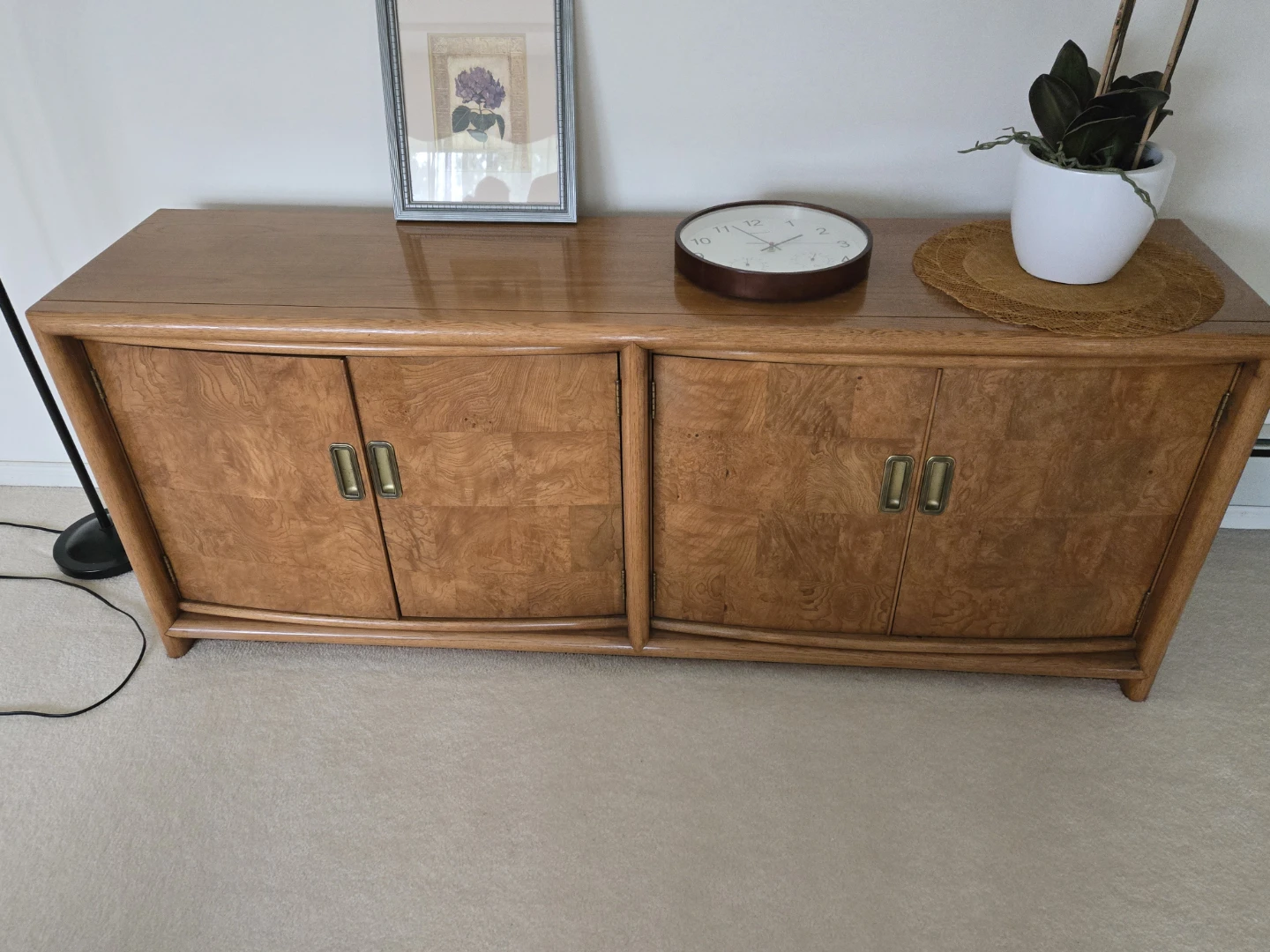 Burl Wood Sideboard/Credenza