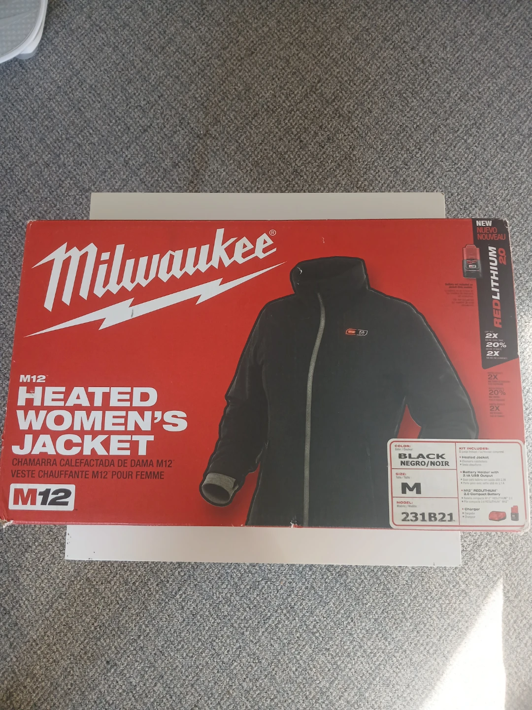 Milwaukee M12 Heated Women's Jacket - Black, Size M