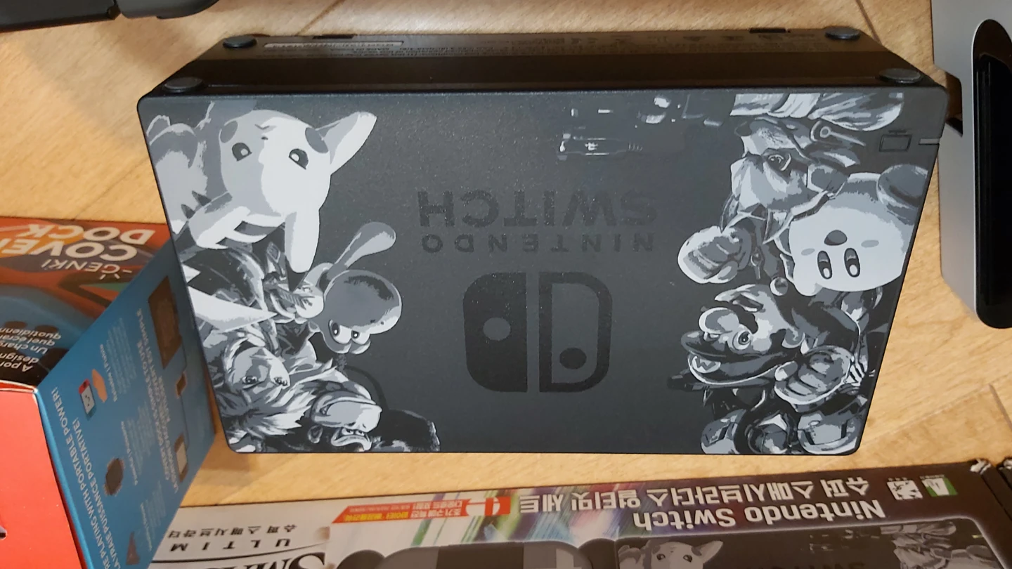 Zelda/Smash Bros OLED Nintendo Switch Bundle with Micro SD - photo 4