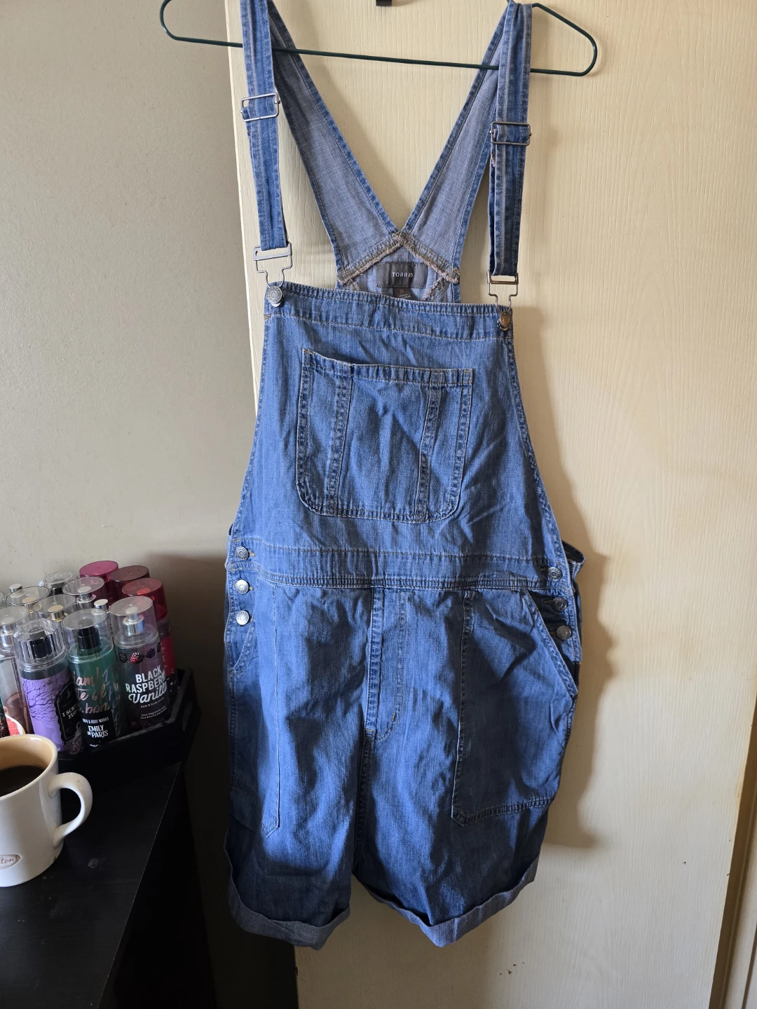 Torrid Women's Denim Short Overalls Size 16