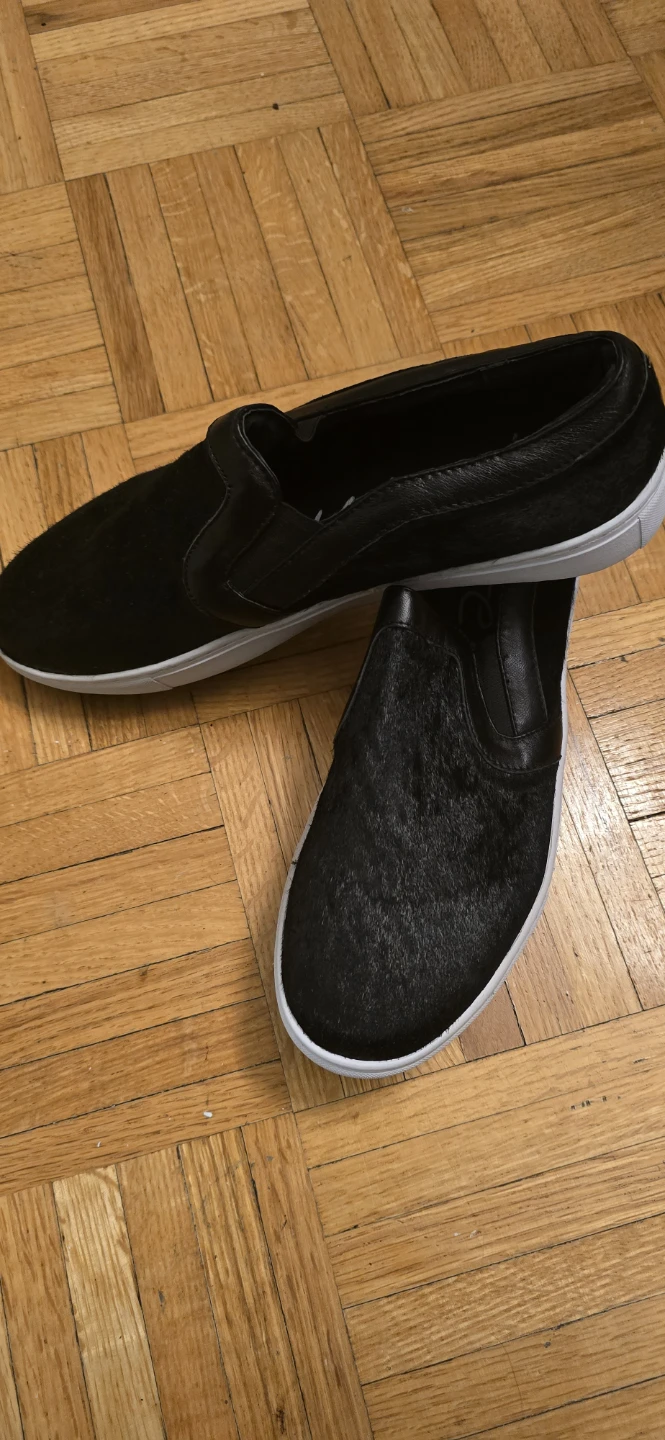 Kate & Me Black Mohair Slip-On Sneakers - photo 2