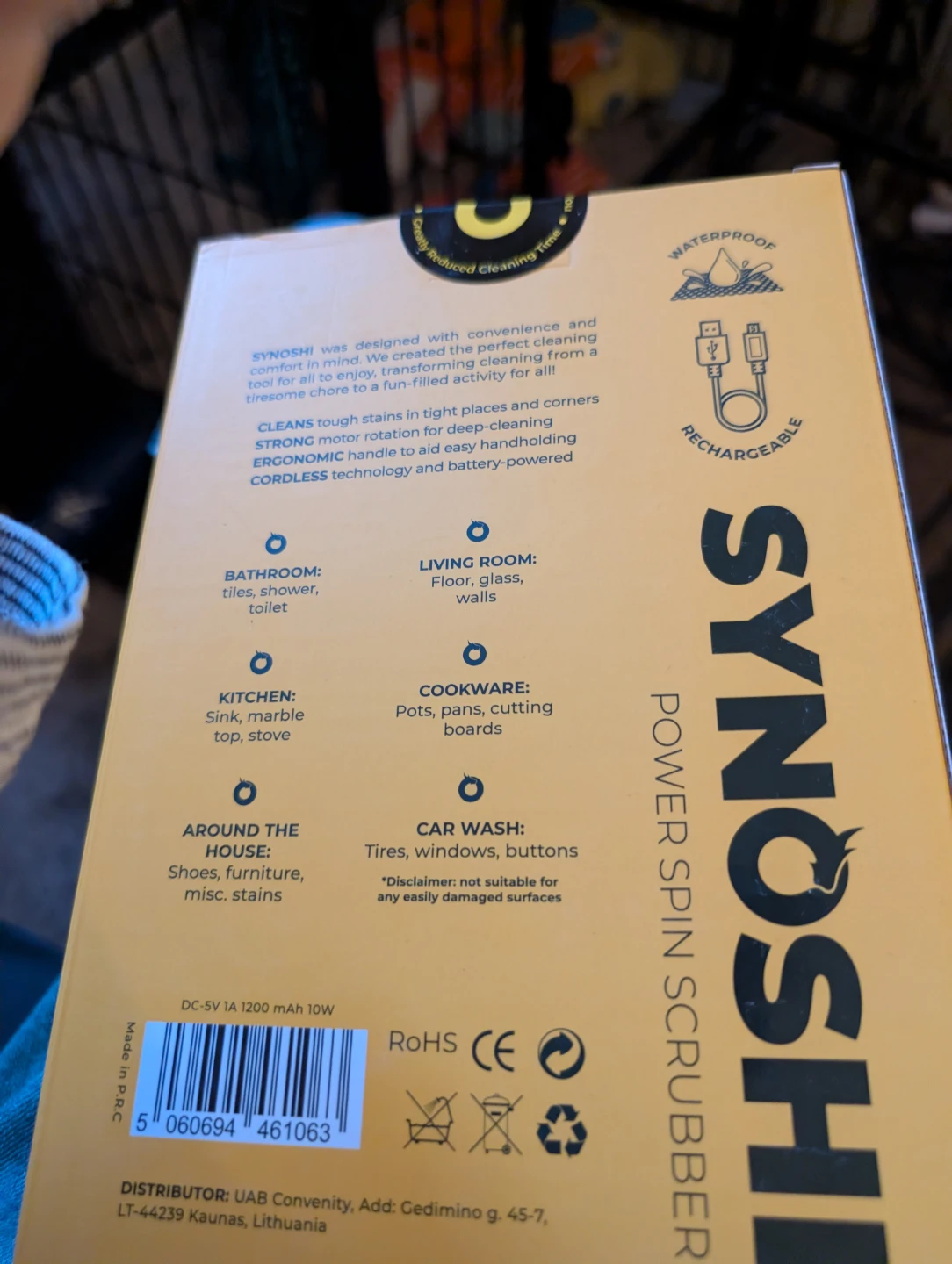 SYNOSHI Power Spin Scrubber Rechargeable - photo 2