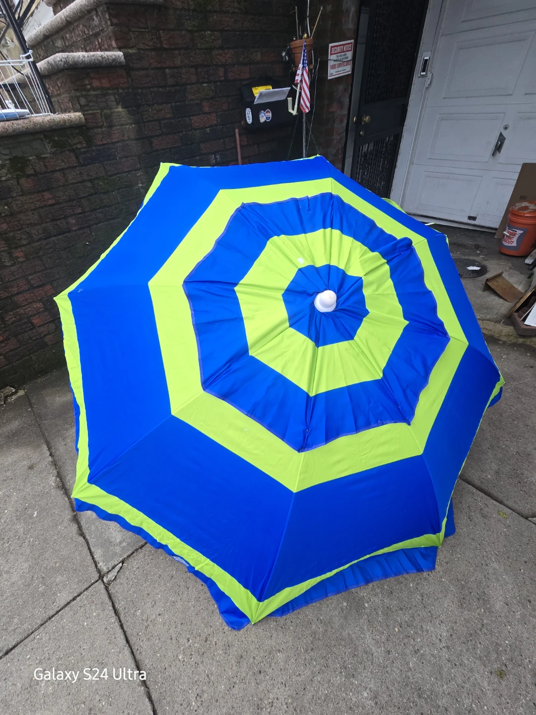 ❤️ 7ft Heavy Duty High Wind Beach/Market Umbrella Vent Tilt