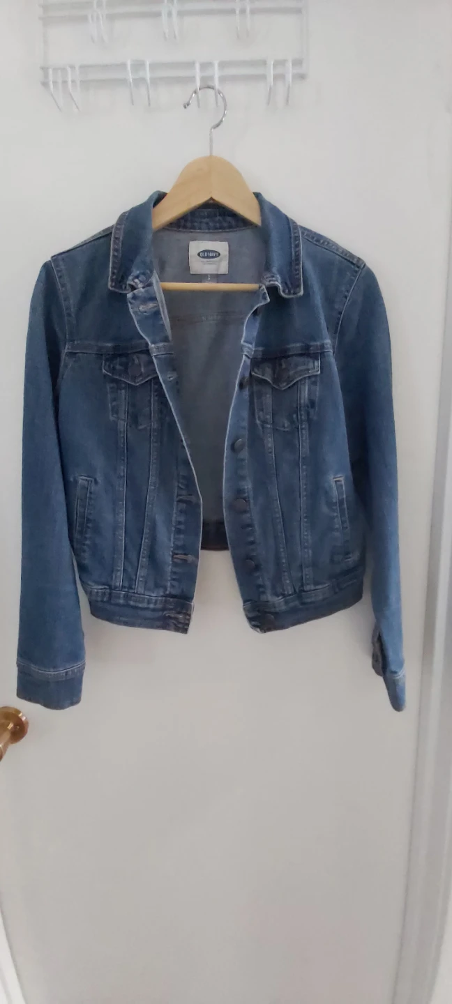 Black Faux Leather Jacket with Grey Hoodie Insert - photo 2