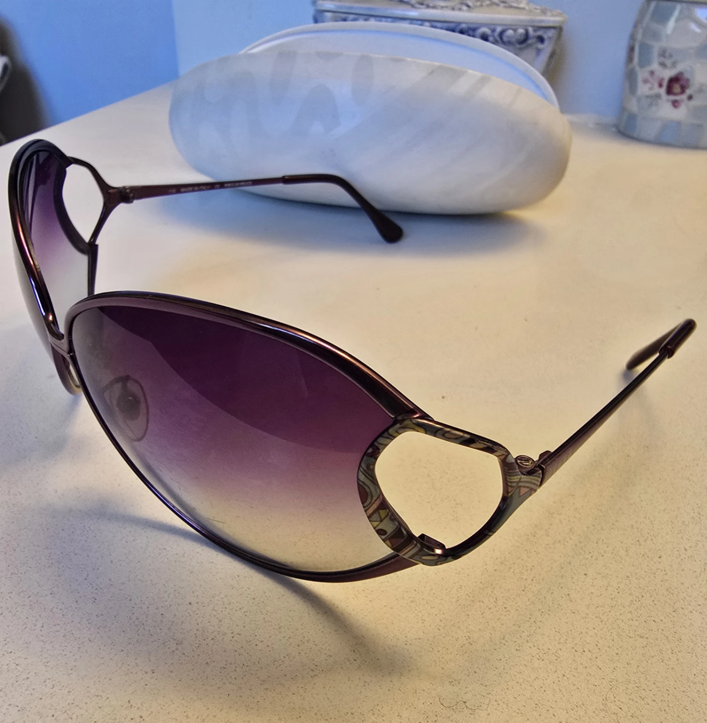Emillio Pucci Purple Gradient Sunglasses - photo 2