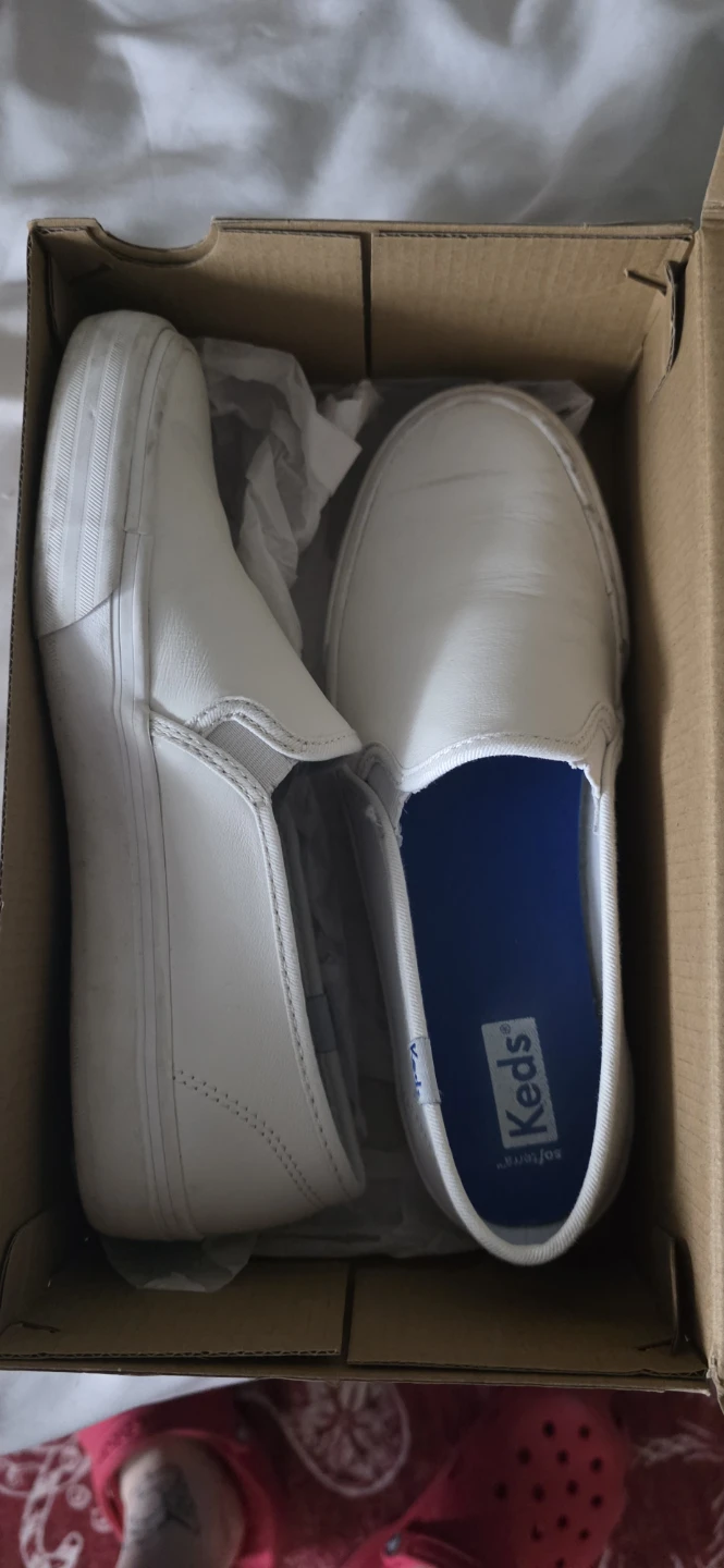 Keds Double Decker Leather Slip-On Sneakers
