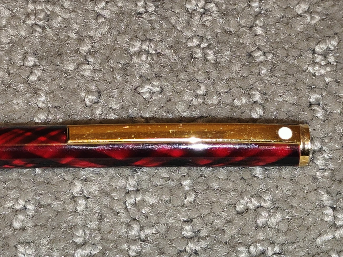 SHEAFFER 282 Medium Red Tartan Ballpoint Vintage Collector Pen - photo 2