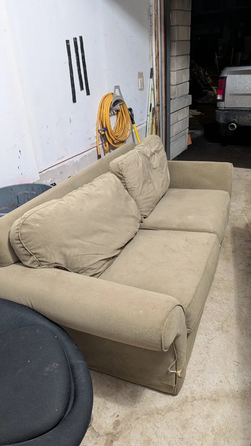 Taupe Loveseat Sofa - photo 2