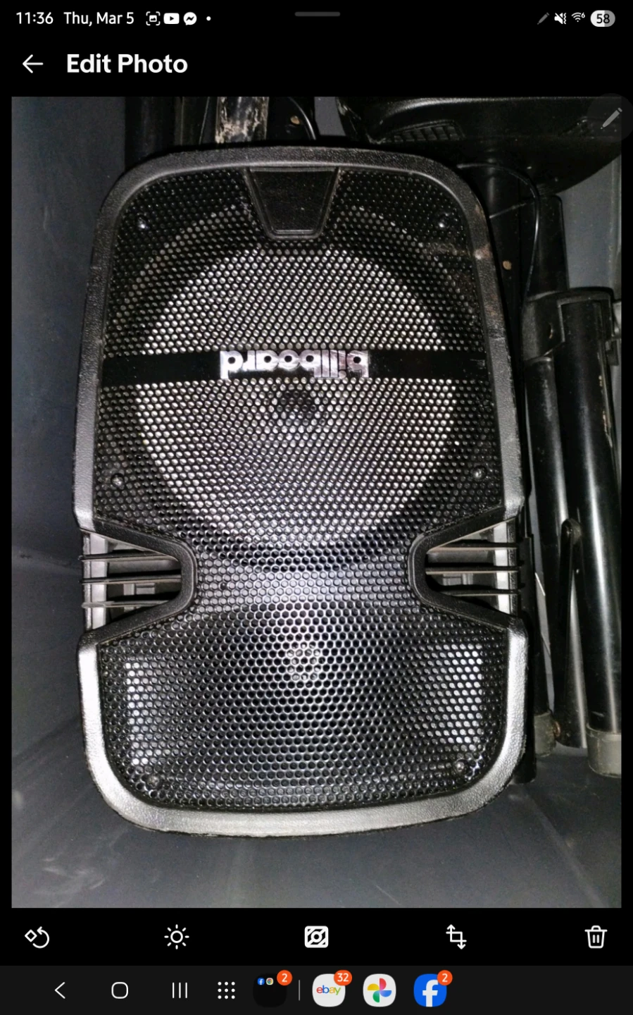 2 Billboard Party Speaker Rechargeable Bluetooth Mic Input Stand - photo 2