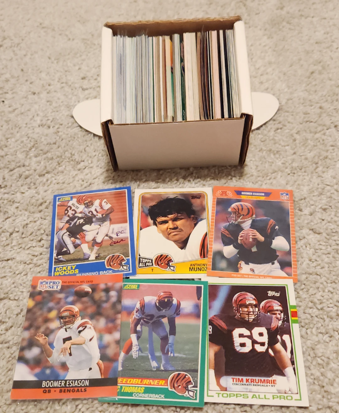 Cincinnati Bengals, 200 Football Cards Team lot