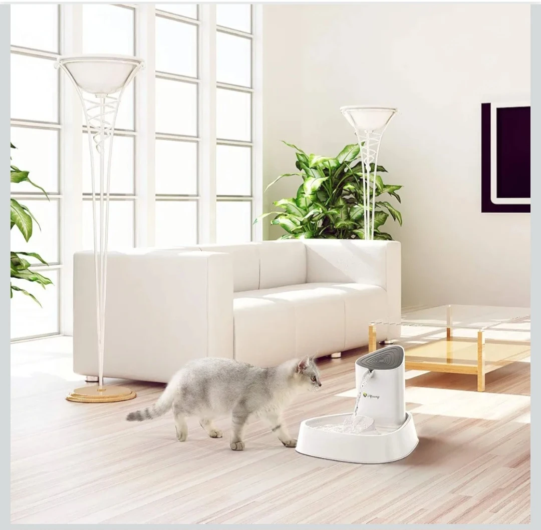isYoung Cat Fountain LED Pet Water Fountain Ultra Quiet Auto... - photo 2