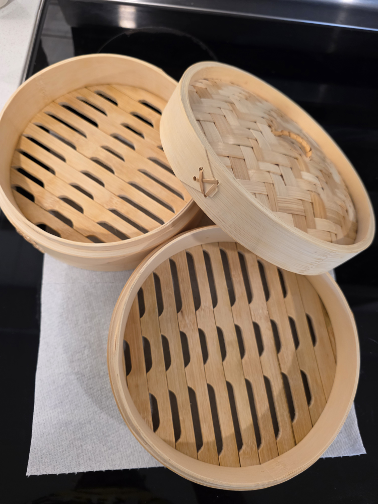 Bamboo Steamer Basket Set