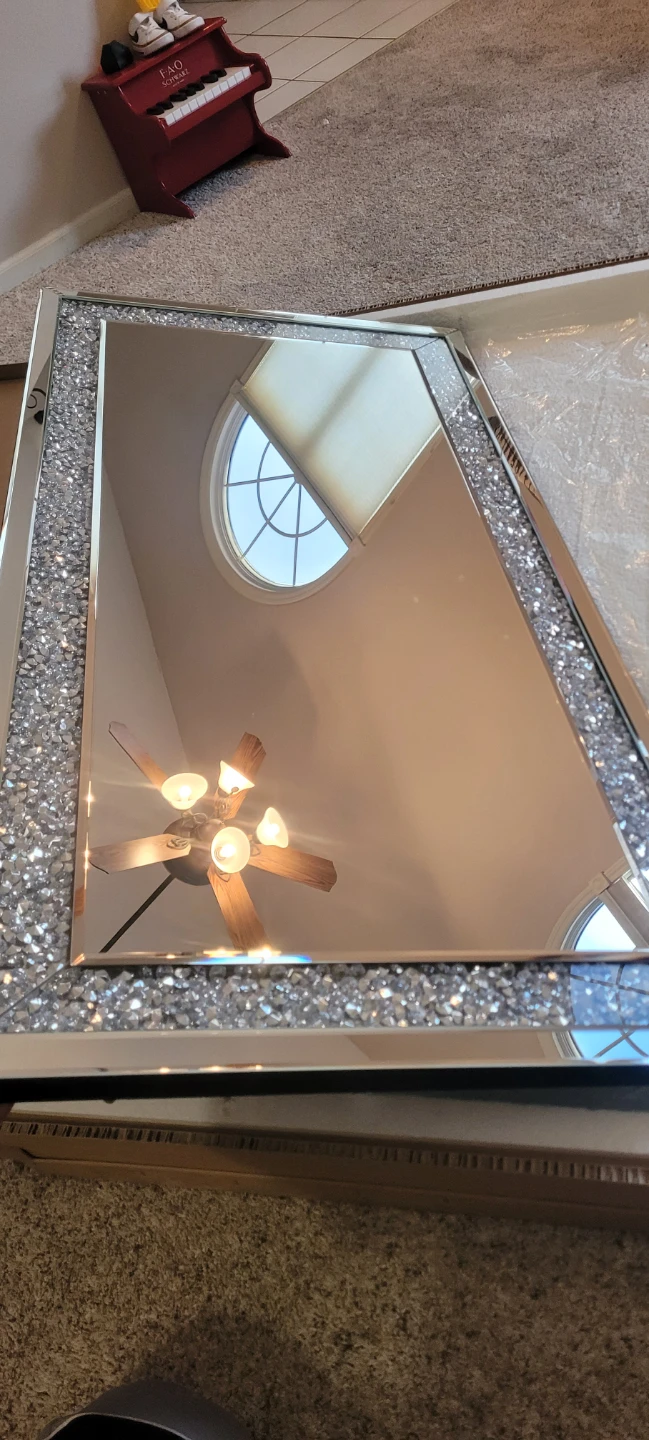 Crushed Diamond Accent Mirror 47" x 24" - photo 3