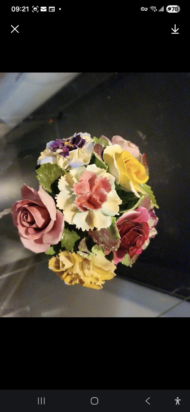 Denton Porcelain Flower Arrangement fron England - photo 3