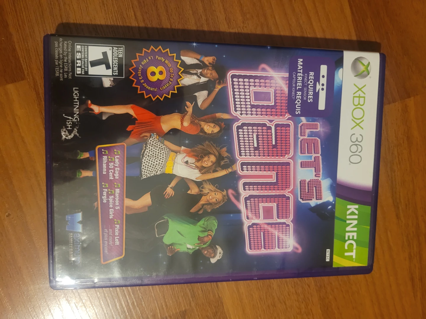 Xbox 360 Kinect Let's Dance Video Game