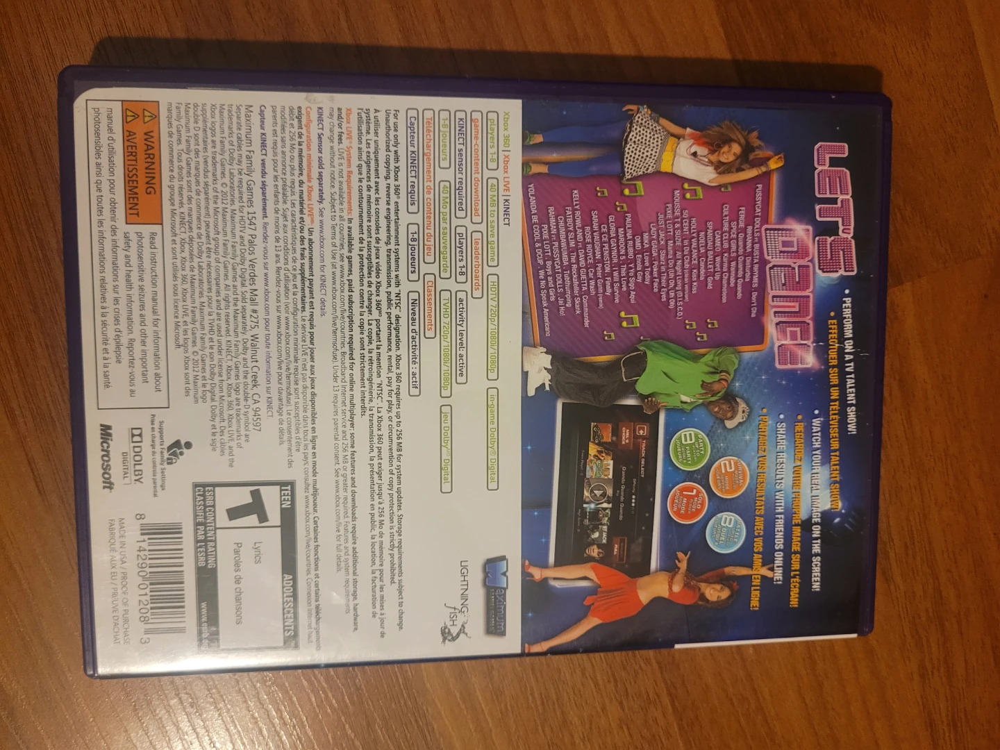 Xbox 360 Kinect Let's Dance Video Game - photo 2