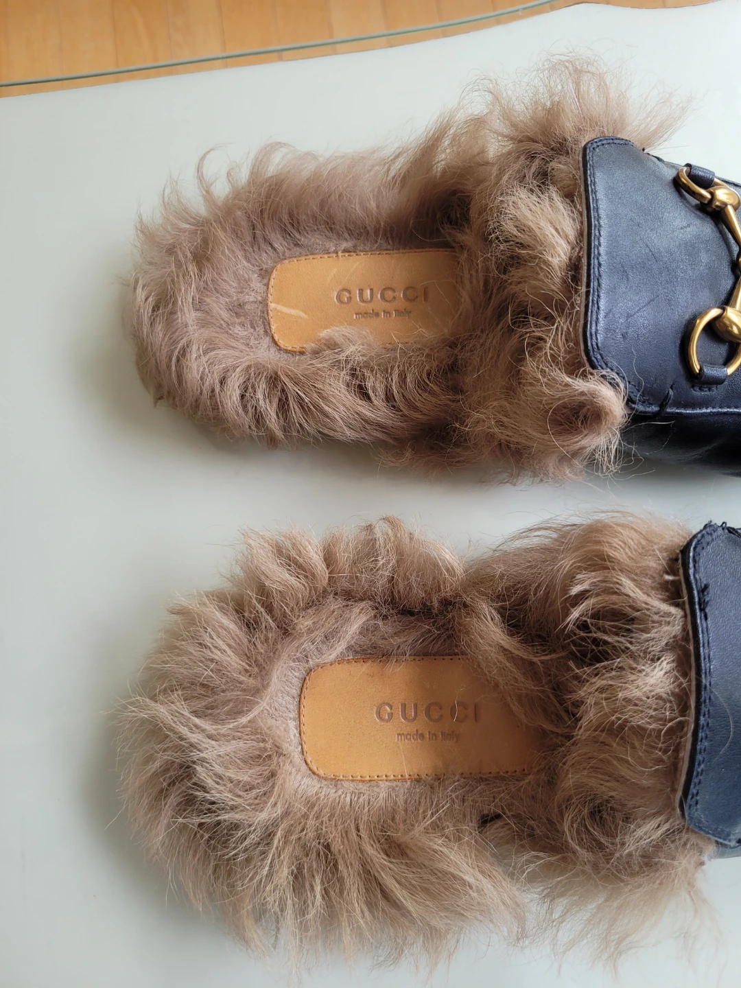 Authentic Gucci Princetown Fur Mules sz 37 - photo 3
