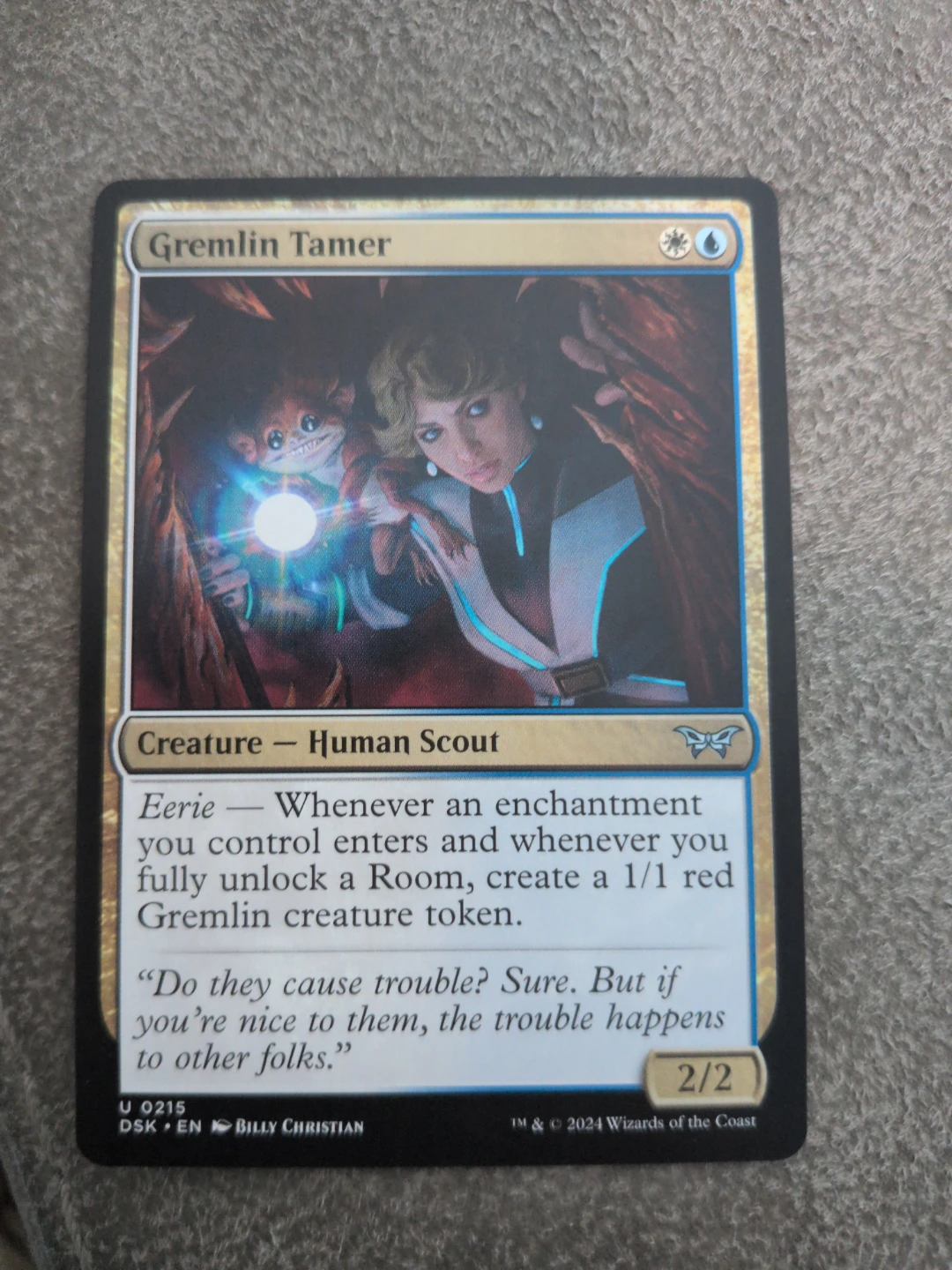 Magic The Gathering Gremlin Tamer Card 🧡