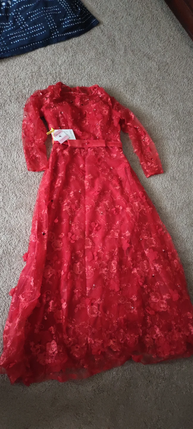 Red Lace Formal Dress
