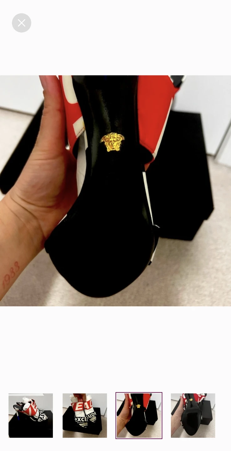 AUTHENTIC Versace Medusa Heels - photo 4