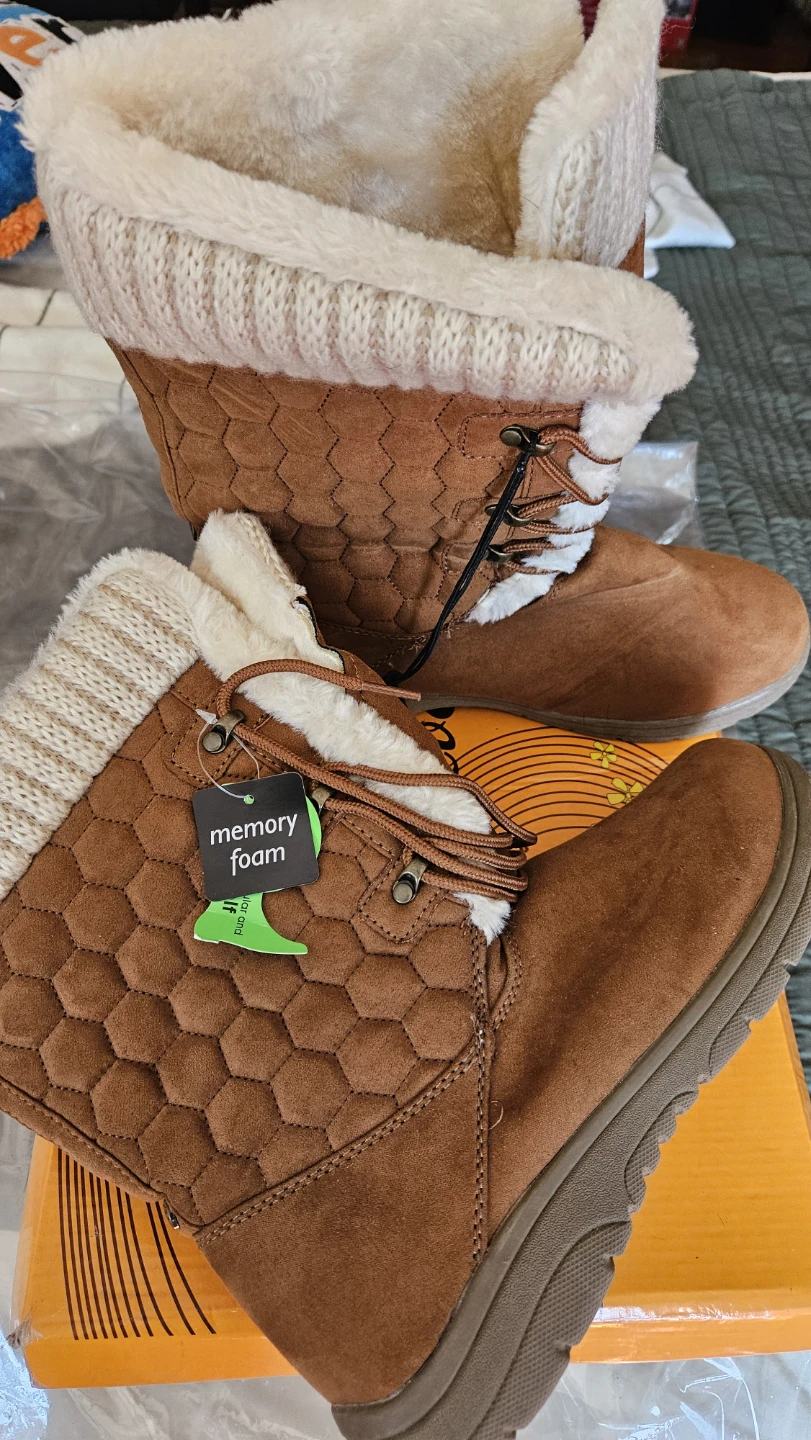 Brown Faux Fur Lined Boots - Size 11 - photo 2
