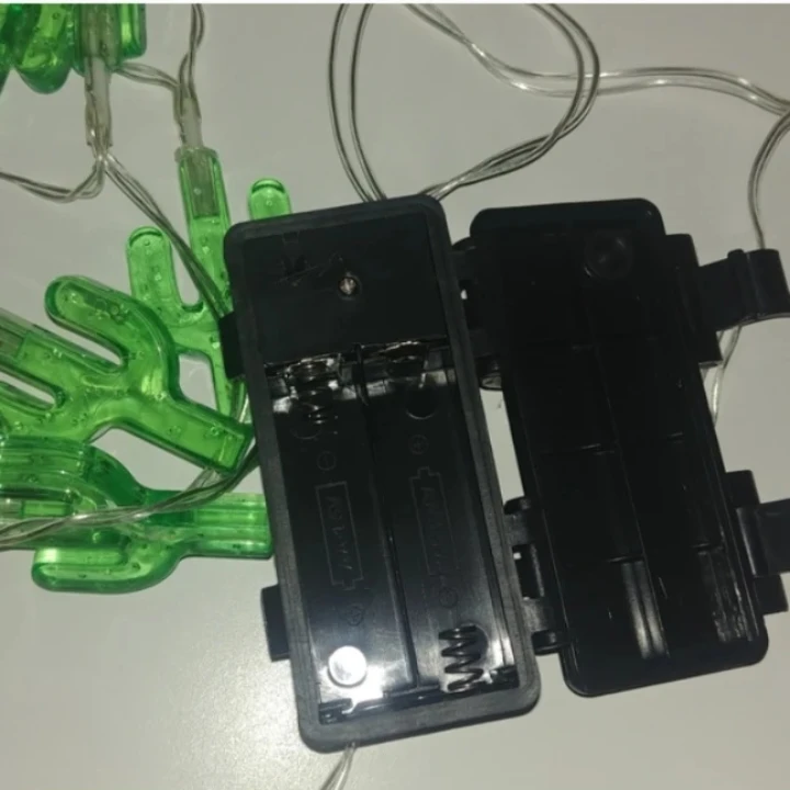 Green Cactus String Lights Battery Operated - photo 3