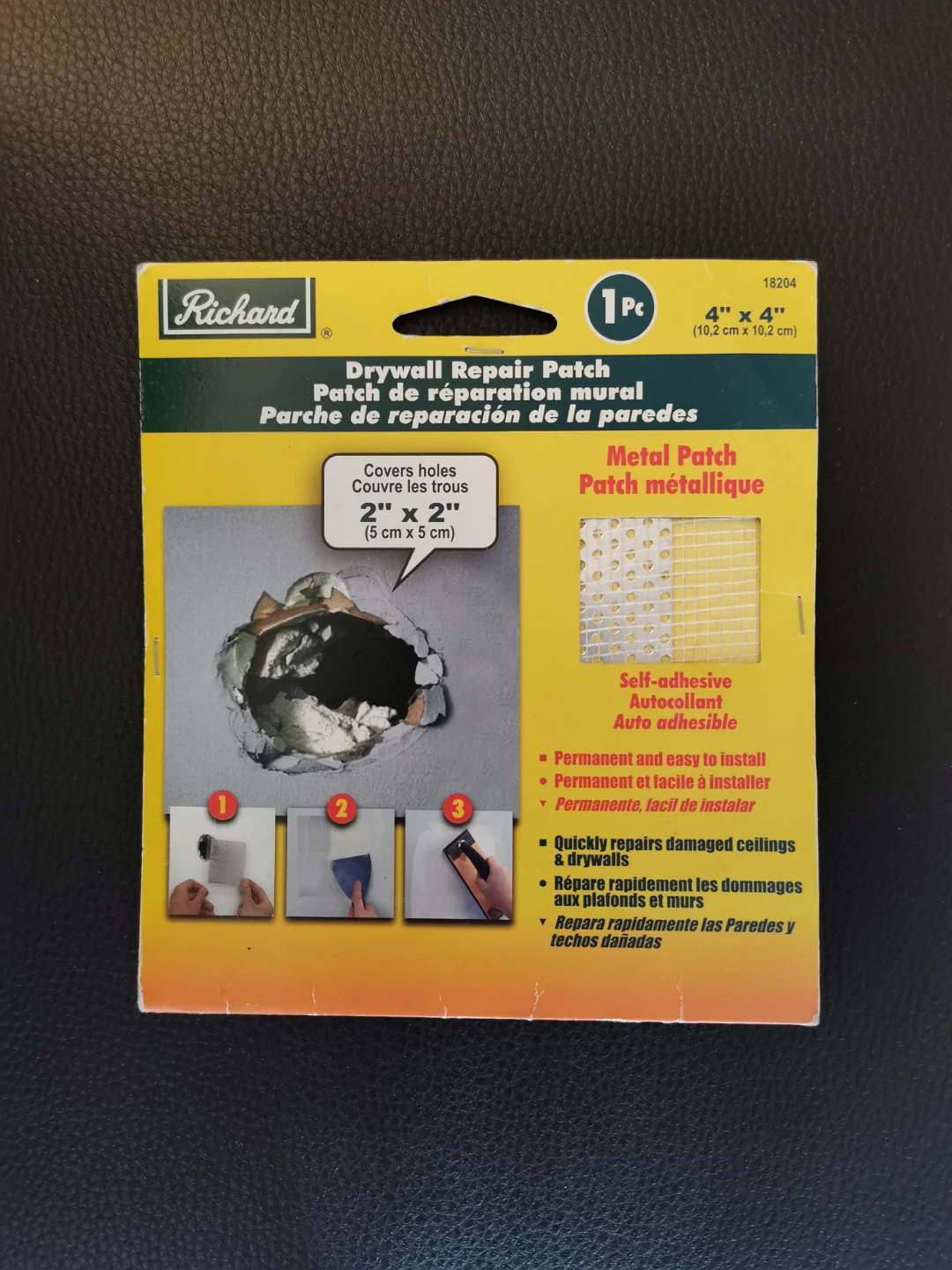 Richard Drywall Repair Patch - 4" x 4" - photo 2