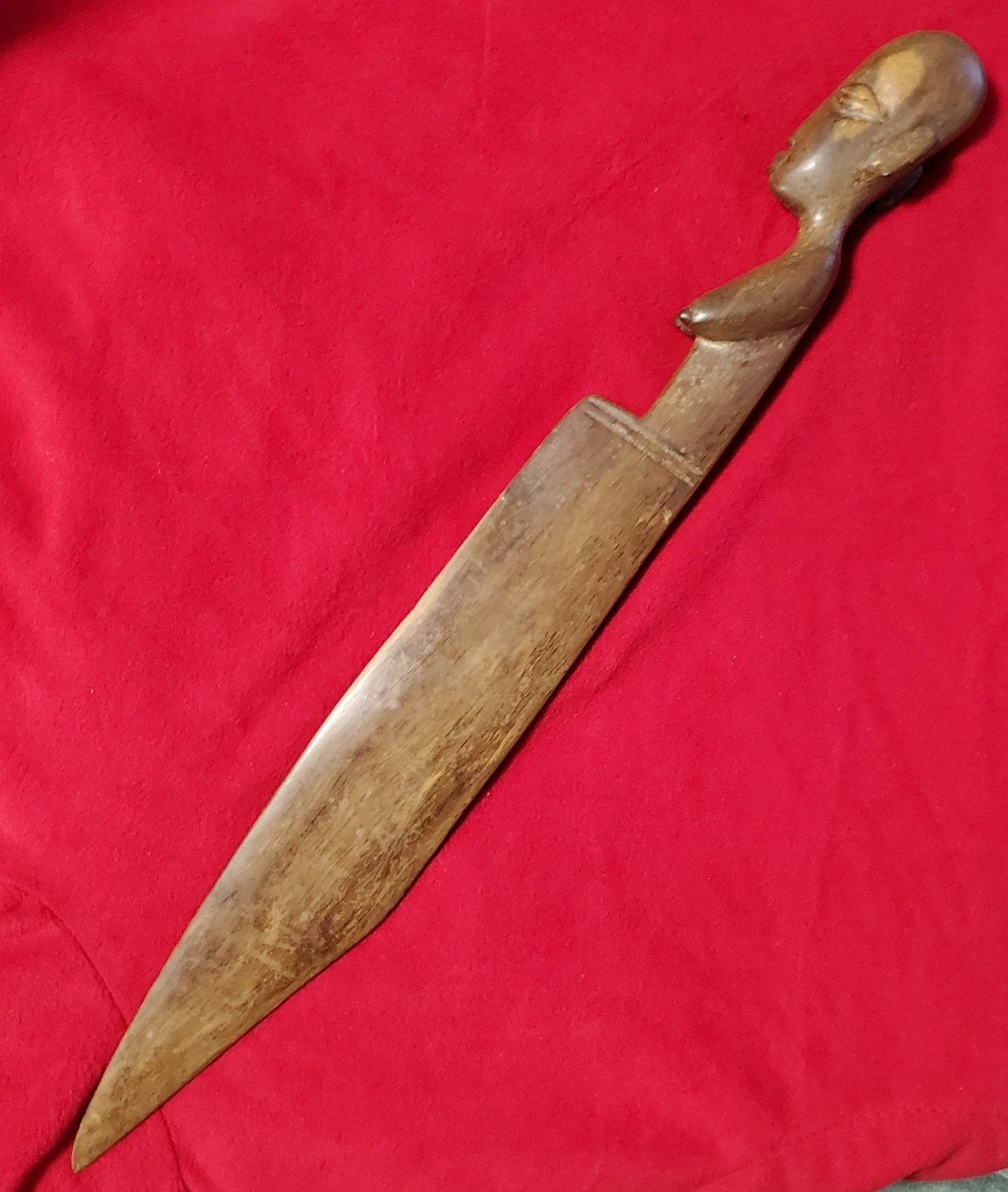 Carved African Knife (15.5") - photo 2