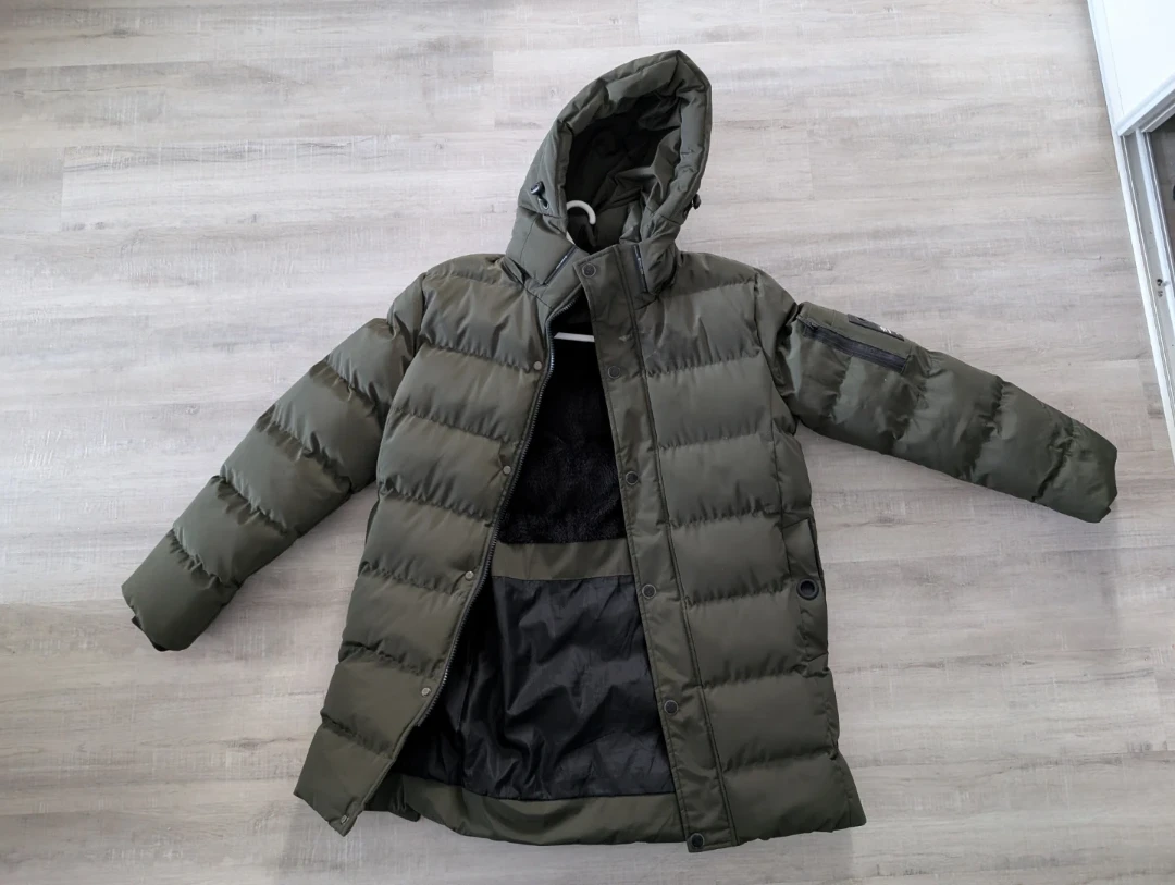 Men's Puffer Winter Jacket - Green - photo 2