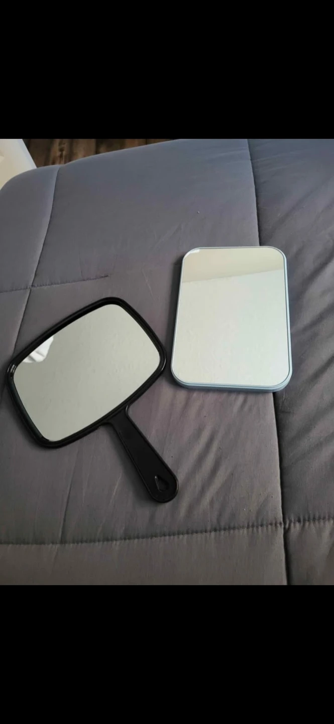 Handheld Mirror and Compact Vanity Mirror Set
