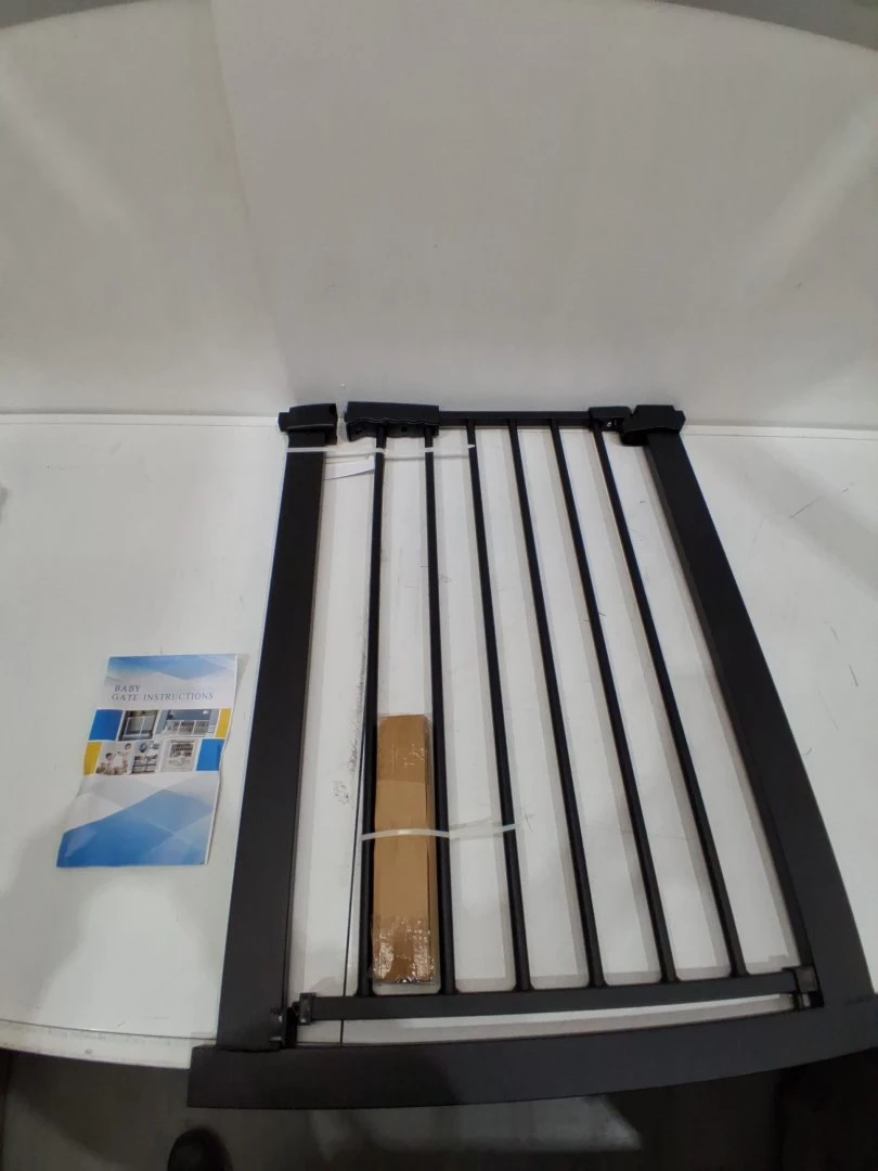 WALK-THRU METAL SAFETY GATE - 24.80" - 27.95" - BLACK - photo 3