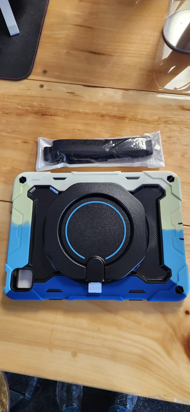 Rugged Case with Rotating Handle and Strap