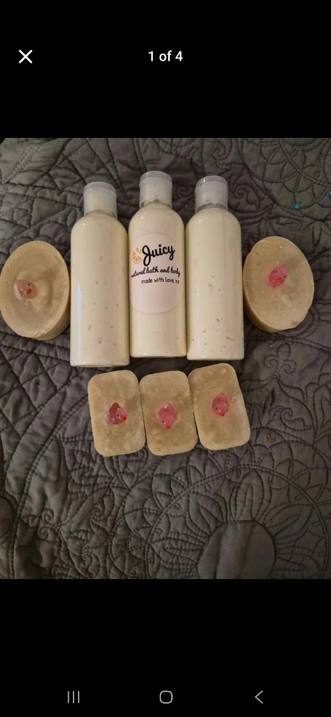 Juicy Natural Bath and Body Lotions and Soaps