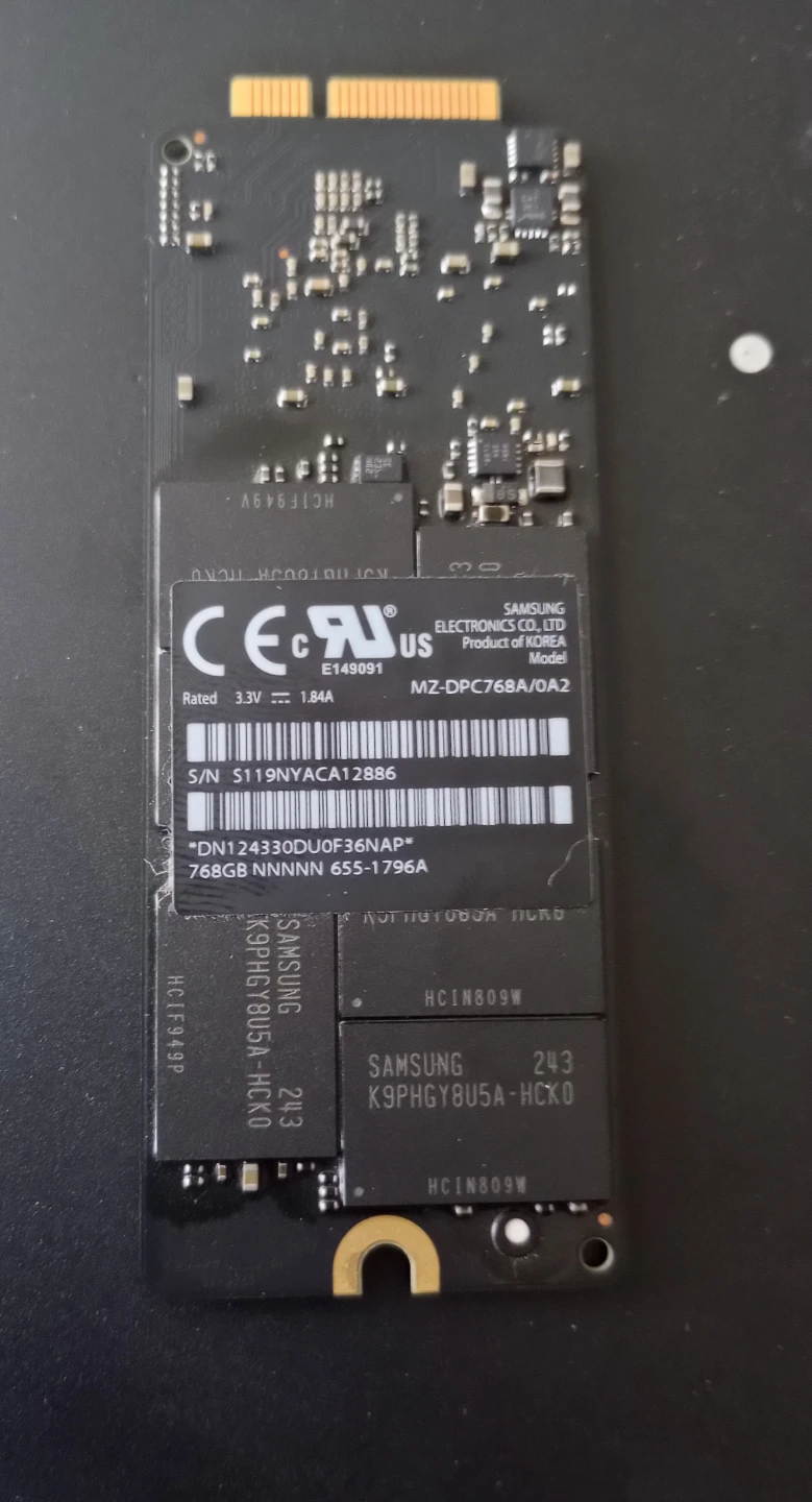 SSD Flash drive 768GB for MacBook pro 15 Retina 2012-2013