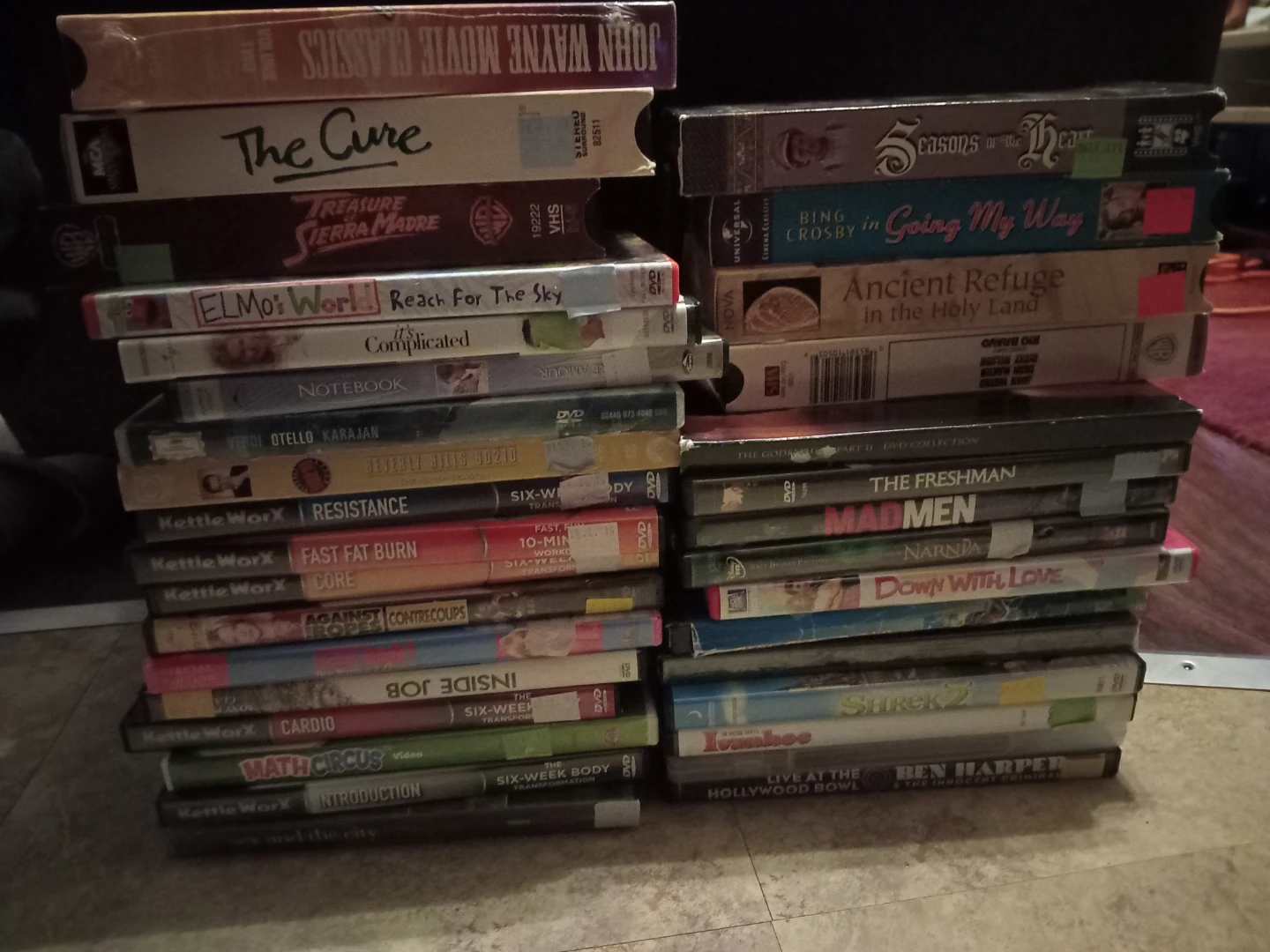 Assorted DVD and VHS Movie & TV Show Collection