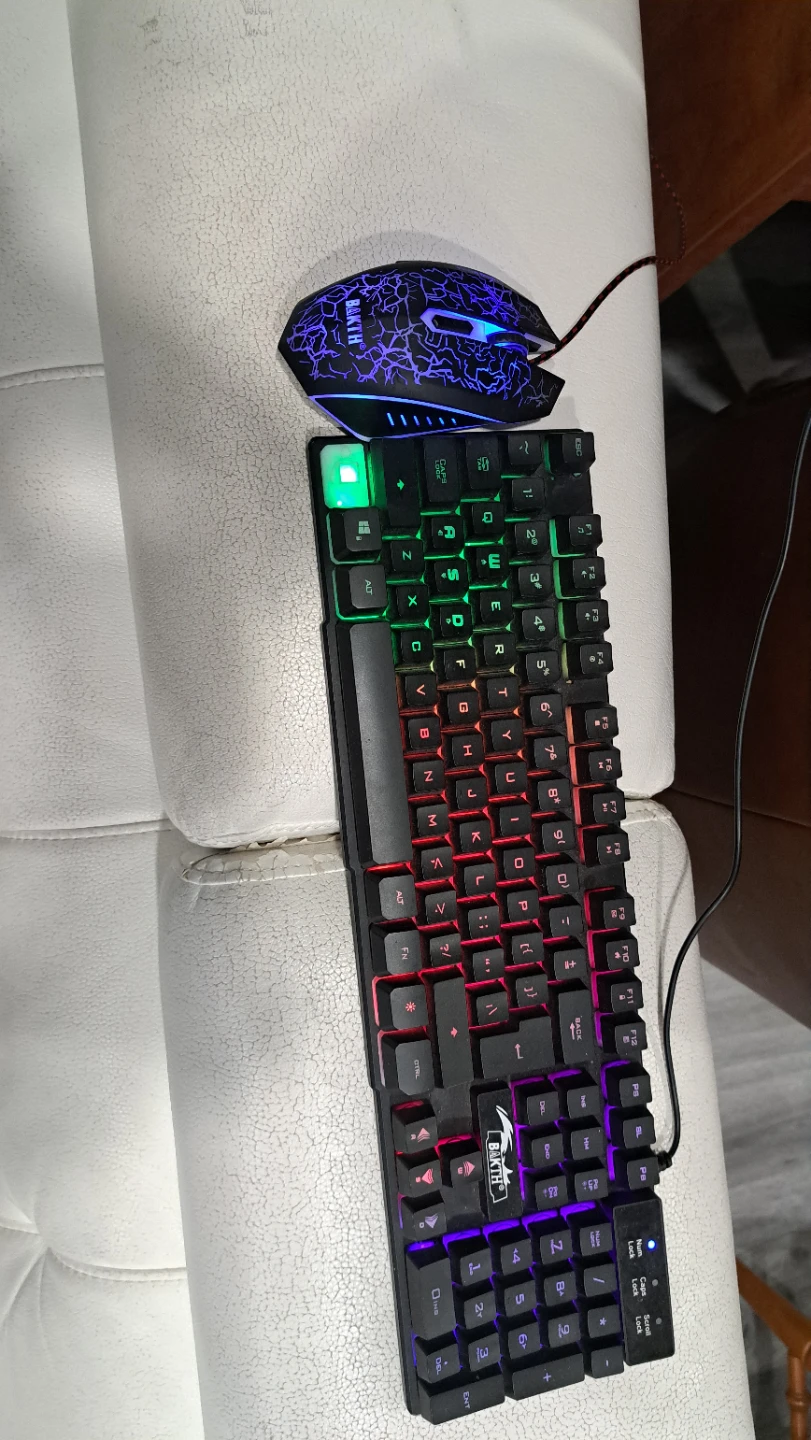 Gaming LED keyboard and mouse
