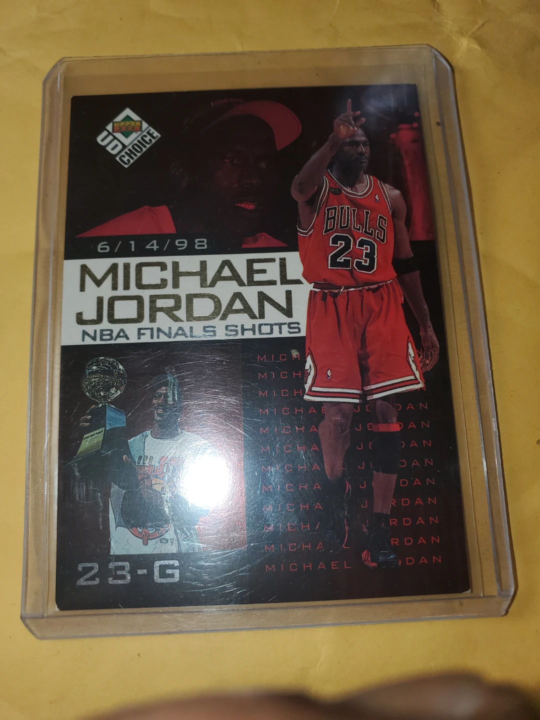 Michael Jordan NBA Finals Shots 1998 Upper Deck Trading Card
