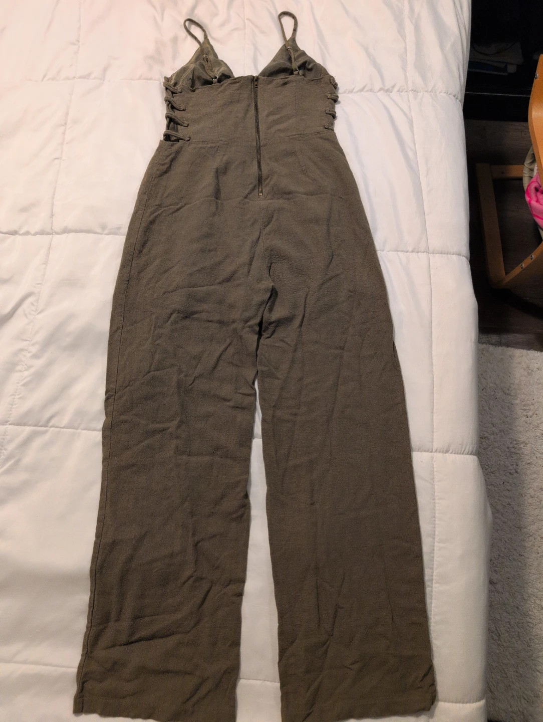 Olive Green Wide Leg Jumpsuit - photo 2