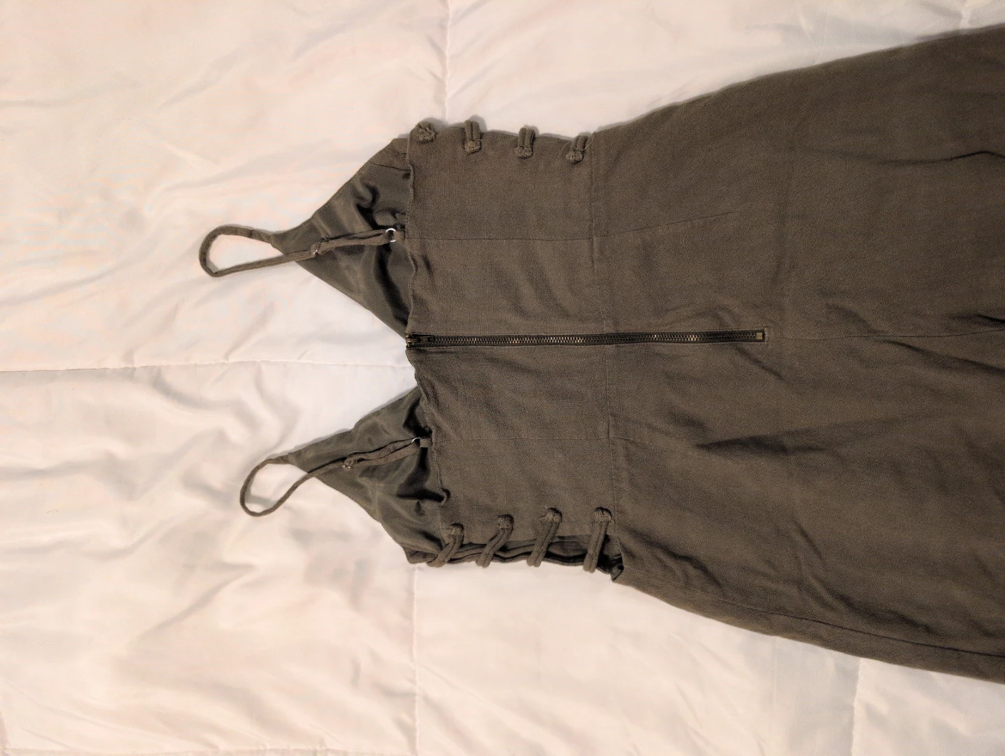 Olive Green Wide Leg Jumpsuit - photo 3