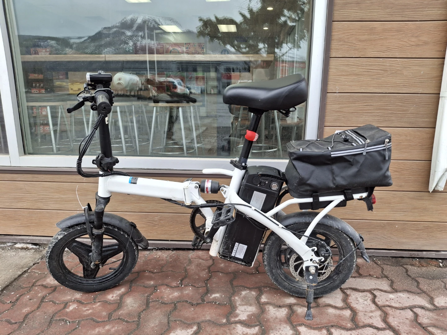 White Folding Electric Bike - photo 3