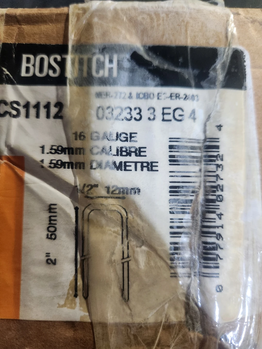 Bostitch 16 Gauge Staples 1.59mm - photo 2