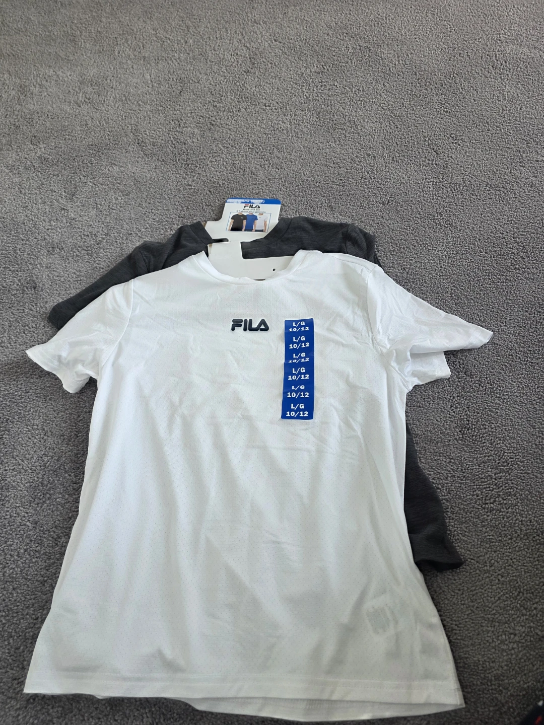 FILA Boys 3 Pack T-Shirts - Size L (10/12)