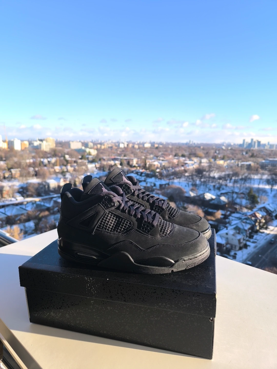 Air Jordan 4 Retro "Black Cat" Mens Shoes - photo 4