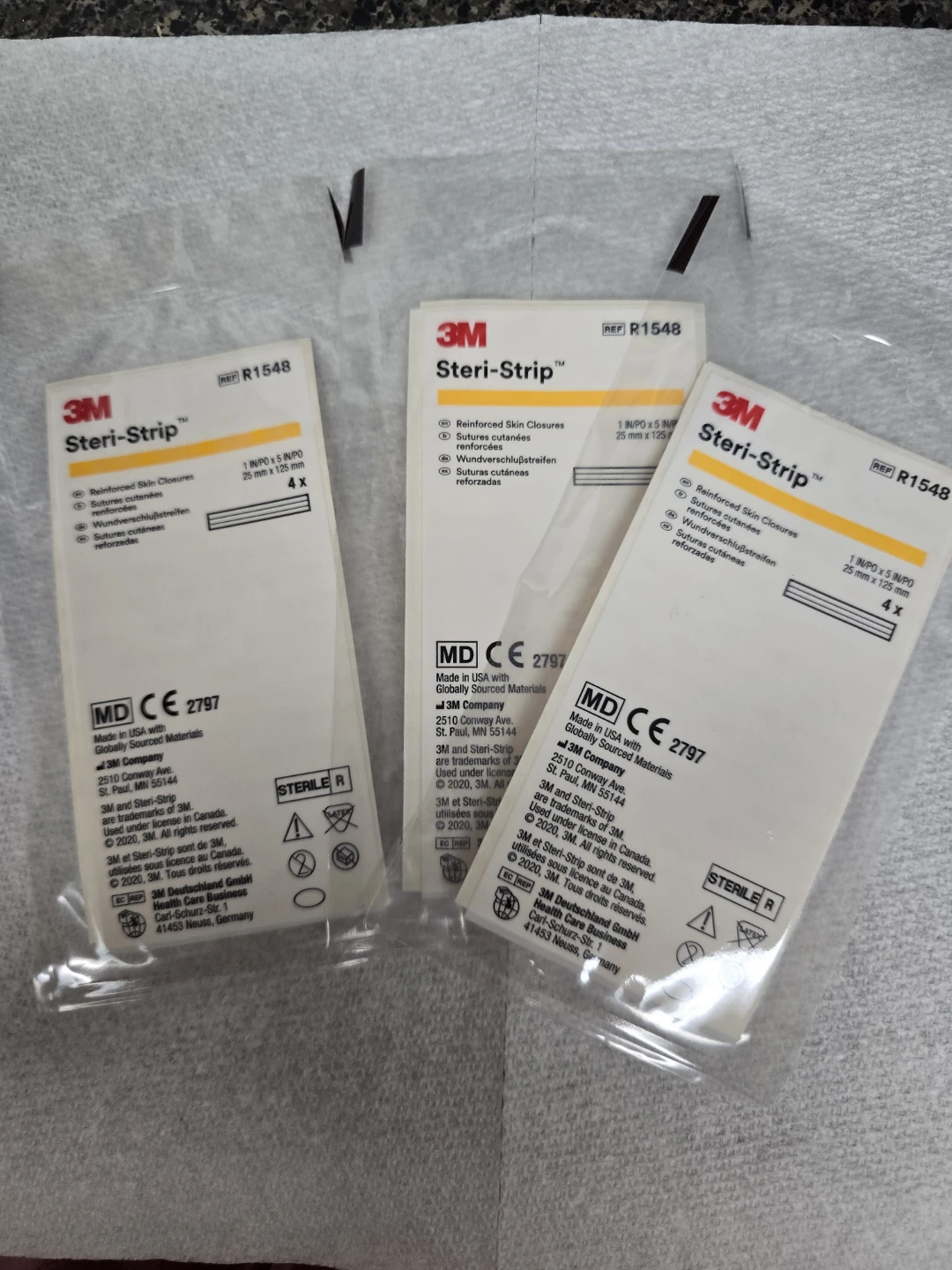 3M Steri-Strip Reinforced Skin Closures (4 strips)