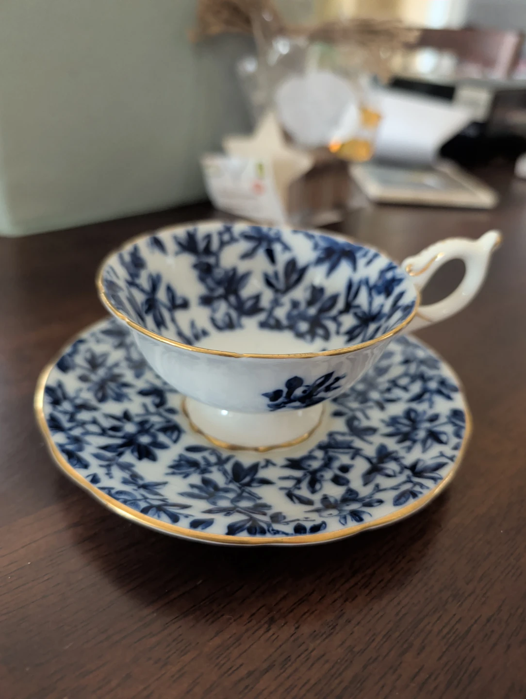 Coalport England Teacup and Saucer Set